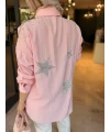 Arkası Yıldızlı Gömlek Pembe