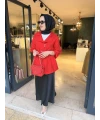 Valonlu Ceket Kırmızı