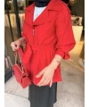 Valonlu Ceket Kırmızı