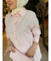 Melek Kanadı İşlemeli Pembe