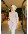 Melek Kanadı İşlemeli Pembe