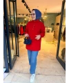 ÇITÇIT DETAYLI ŞARDONLU SWEAT