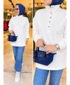 ÇITÇIT DETAYLI ŞARDONLU SWEAT