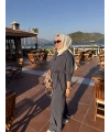 Fermuarlı Modal Takım Antrasit