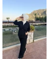 Fermuarlı Modal Takım Siyah