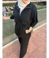 Fermuarlı Modal Takım Siyah