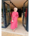 Gold Kemerli Elbise