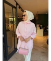 Güneş İşlemeli Pembe
