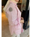 Güneş İşlemeli Pembe