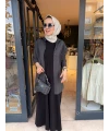 Kolsuz Modal Elbise Siyah