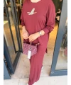 Kuşlu Bymn Takım Bordo