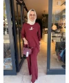 Kuşlu Bymn Takım Bordo