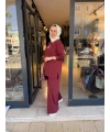 Kuşlu Bymn Takım Bordo