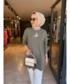 Kuşlu Tunik 80 cm Yeşil