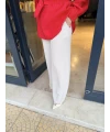 Lastikli Bol Paça Krep Pantalon