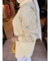 Kolları Çiçek İşlemeli Sarı