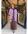 Oversize Gömlek Lila