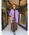 Oversize Gömlek Lila