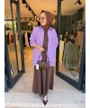Oversize Gömlek Lila