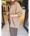 Oversize Gömlek Kahverengi