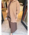Oversize Gömlek Kahverengi