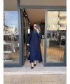 Piliseli Abaya Lacivert