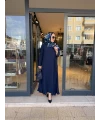 Piliseli Abaya Lacivert