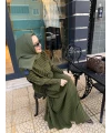 Piliseli Abaya Yeşil