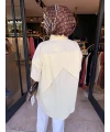 Rüzgarlık Detaylı Poplin Gömlek Sarı