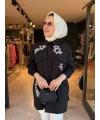 Önü Yıldız İşlemeli Siyah