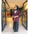 Valonlu Ceket Mürdüm