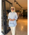 Yıldızlı Mavi Beyaz Gömlek