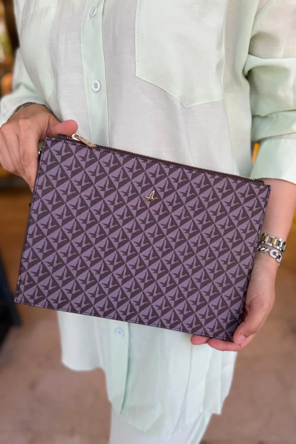 BYMN Kuşlu Clutch Antrasit