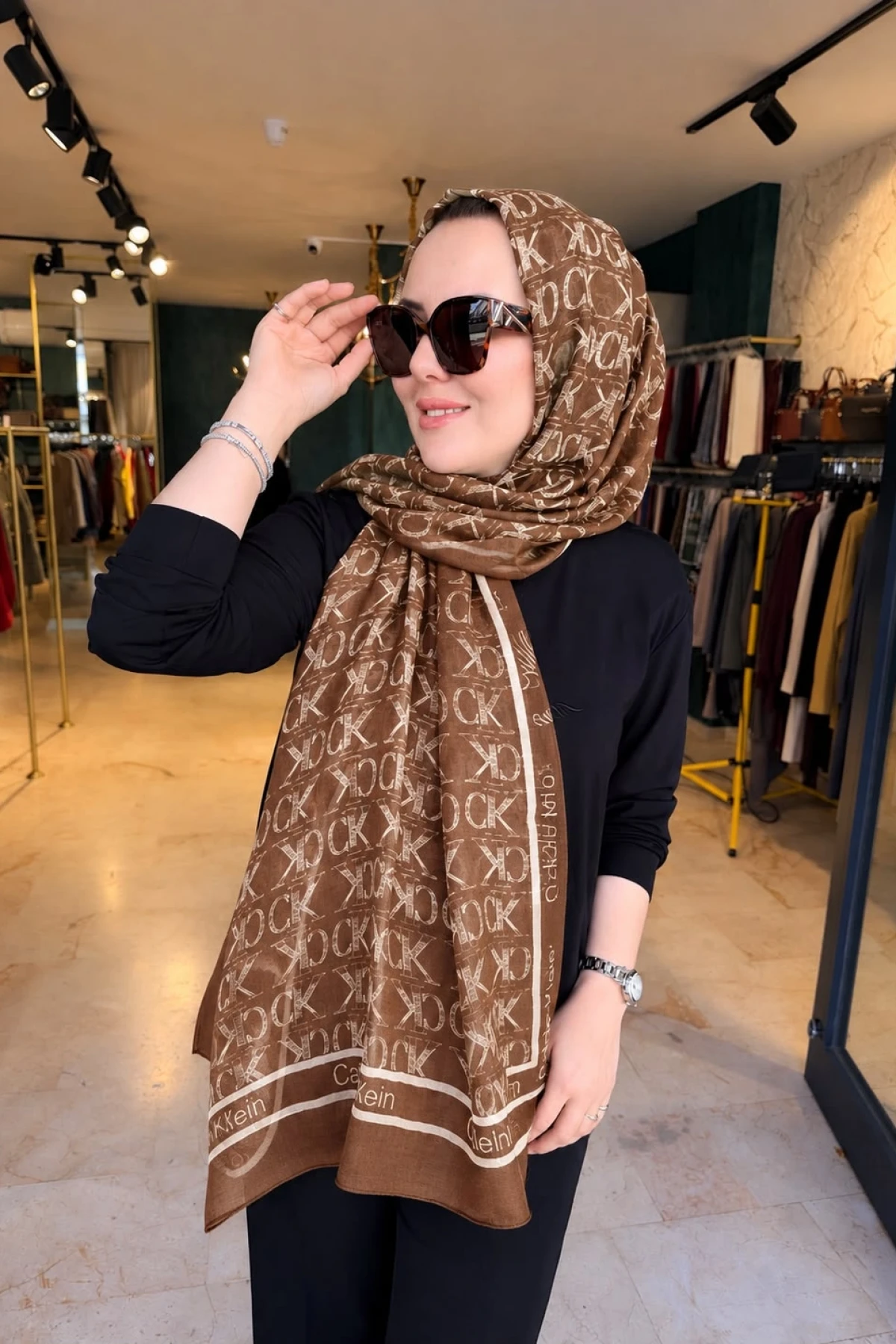 MONOGRAM ORGANZE ŞAL
