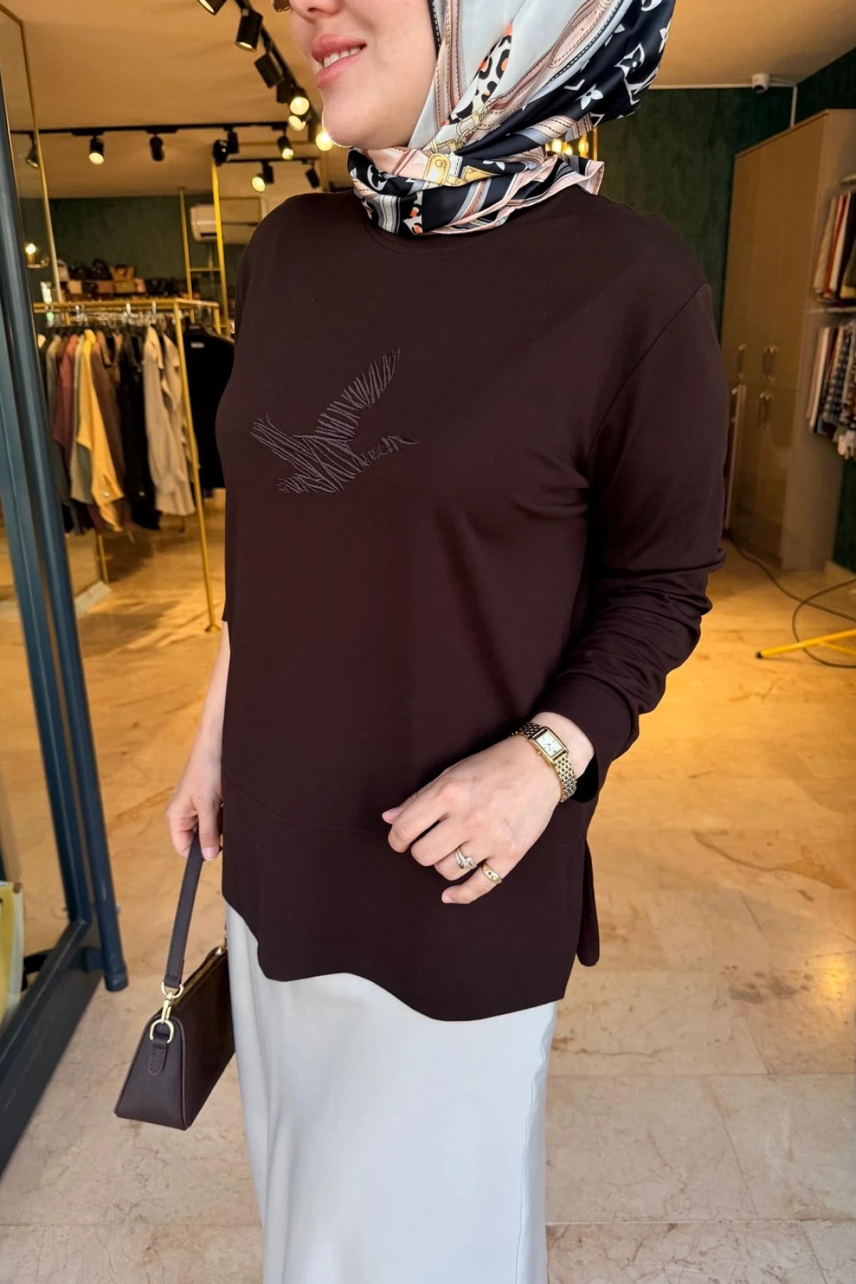 NAKIŞ İŞLİ KUŞLU SWEAT