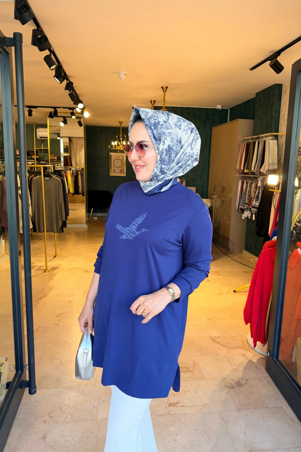 NAKIŞ İŞLİ KUŞLU TUNİK