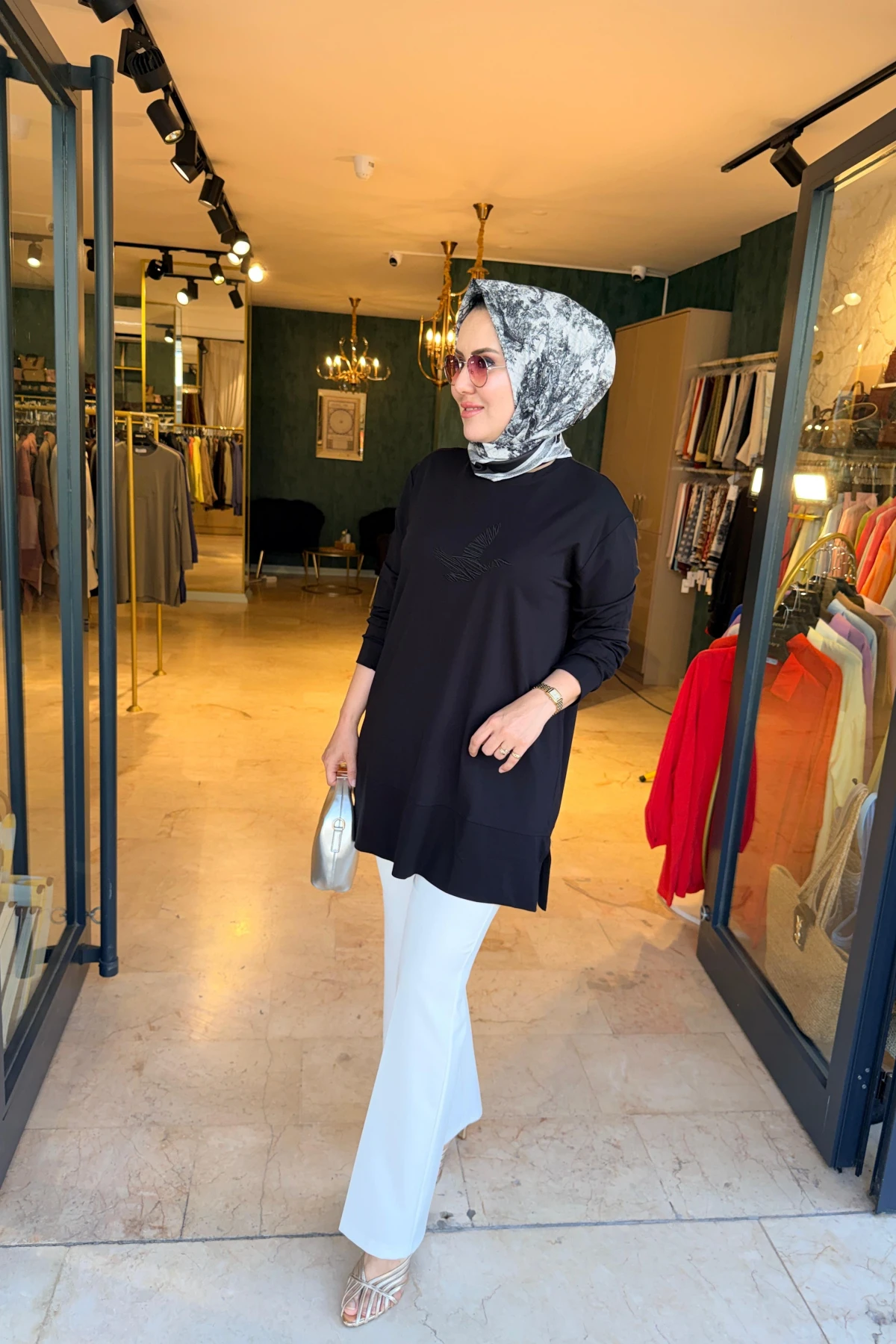 NAKIŞ İŞLİ KUŞLU TUNİK