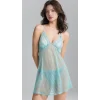 Luna Lora Aqua Tül Mini Gecelik Zarif Kadın Gece Elbisesi