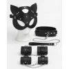 Siyah Maske Tasma Kelepçe Harness 4lü Set Premium Konsept Aksesuar