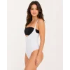 Kadın Beyaz Rengi Agraflı Göğüs Açık Body Korse