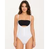 Kadın Beyaz Rengi Agraflı Göğüs Açık Body Korse