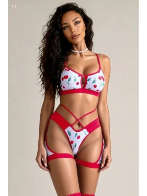 Kadın Bacak Bantlı Kiraz Desenli Fantezi Jartiyer Takımı Seksi Şık İç Giyim Setihttps://www.lunalora.com/admin/catalogs/products#product_tab2