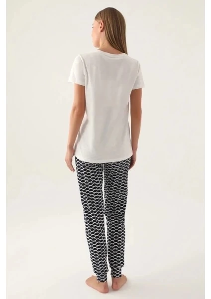 Kadın Kısa Kol Pijama Takımı