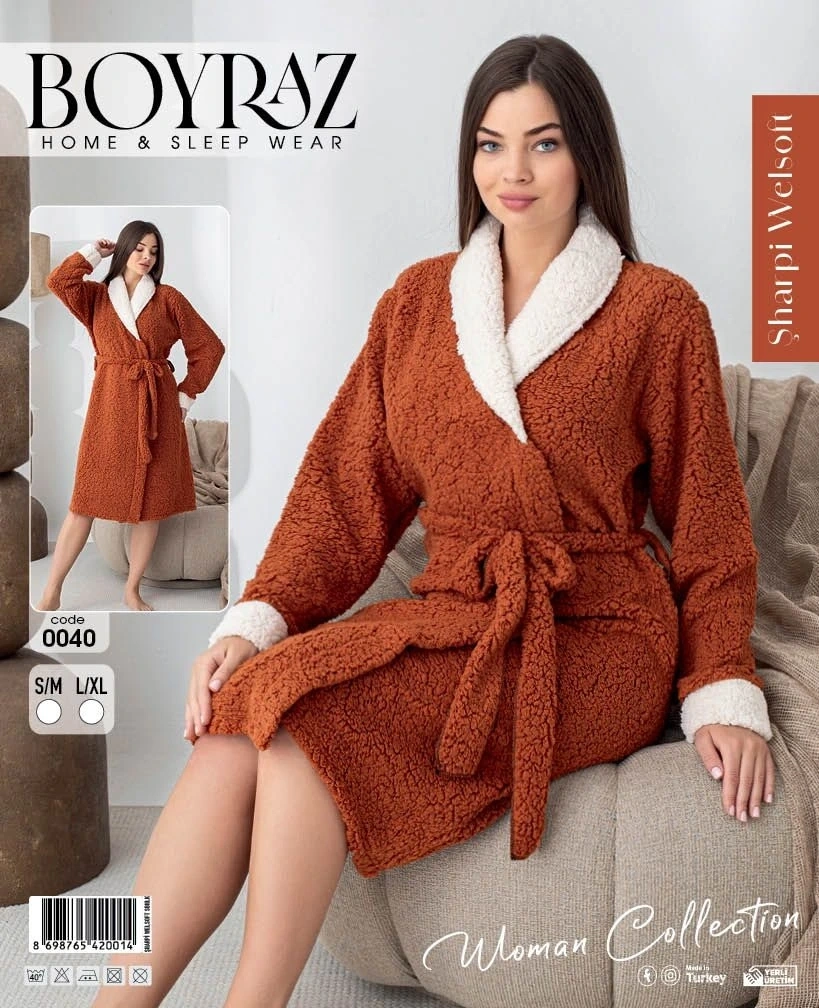 Boyraz 0040 Kadın Sharpi Welsolf Sabahlık