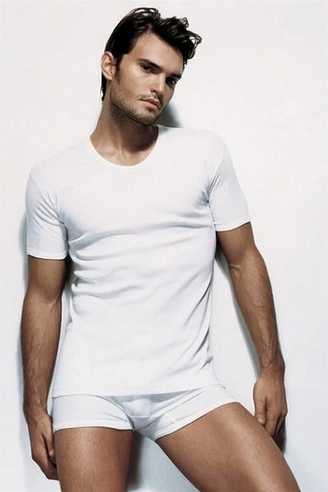 Bisiklet Yaka İnterlok Kumaş Erkek Atlet