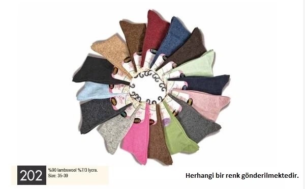 Gama  Kadın Düz Model Yün Soket Çorap