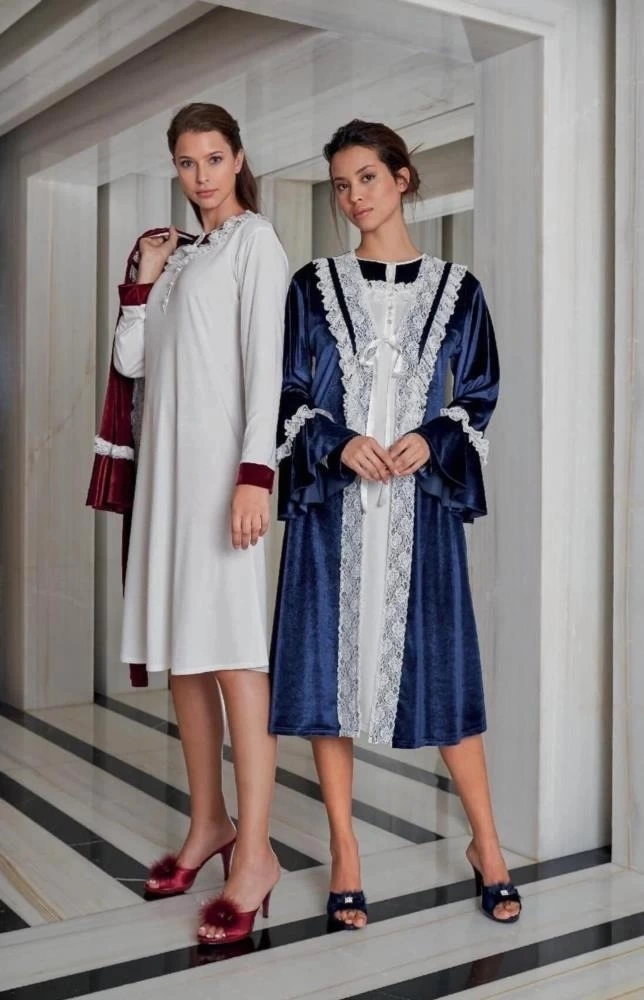 Kadife Gecelik Sabahlık