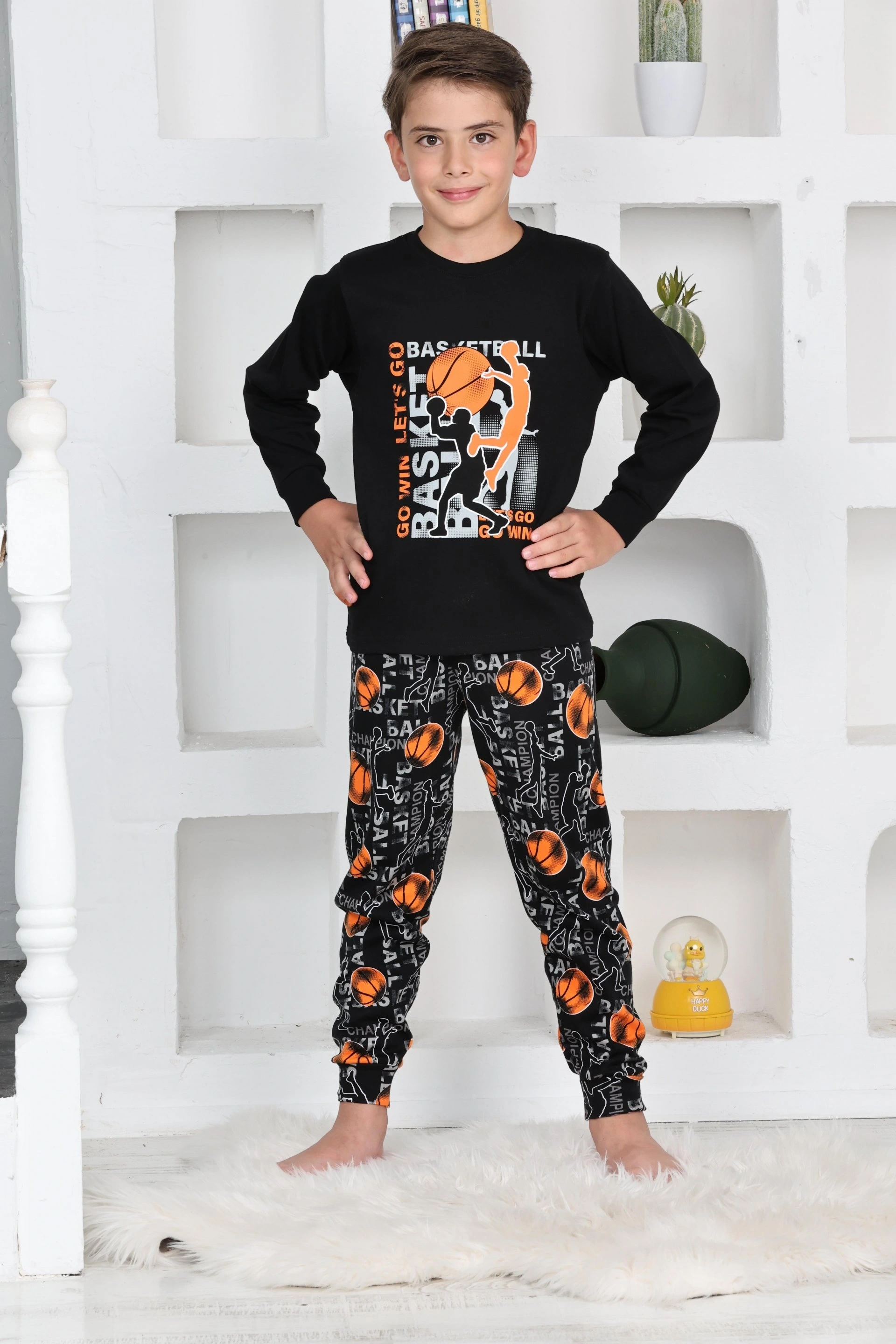 Kapitex 5153 Erkek Çocuk Uzun Kol Pijama Takımı