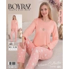 Boyraz 0281 Kadın Sandy Soft Uzun Kol Pijama Takımı