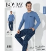Boyraz 0403 Erkek Uzun Kol Pijama Takımı